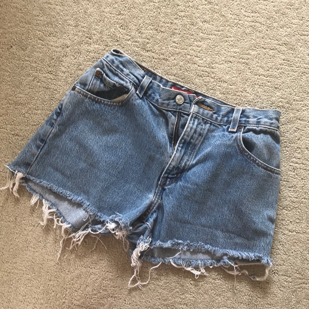 Levi high waisted cutoff shorts